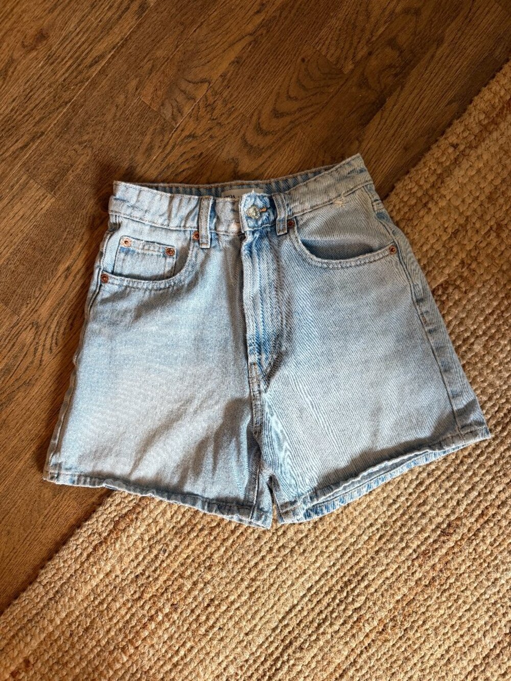 ZARA High Waisted Denim Shorts